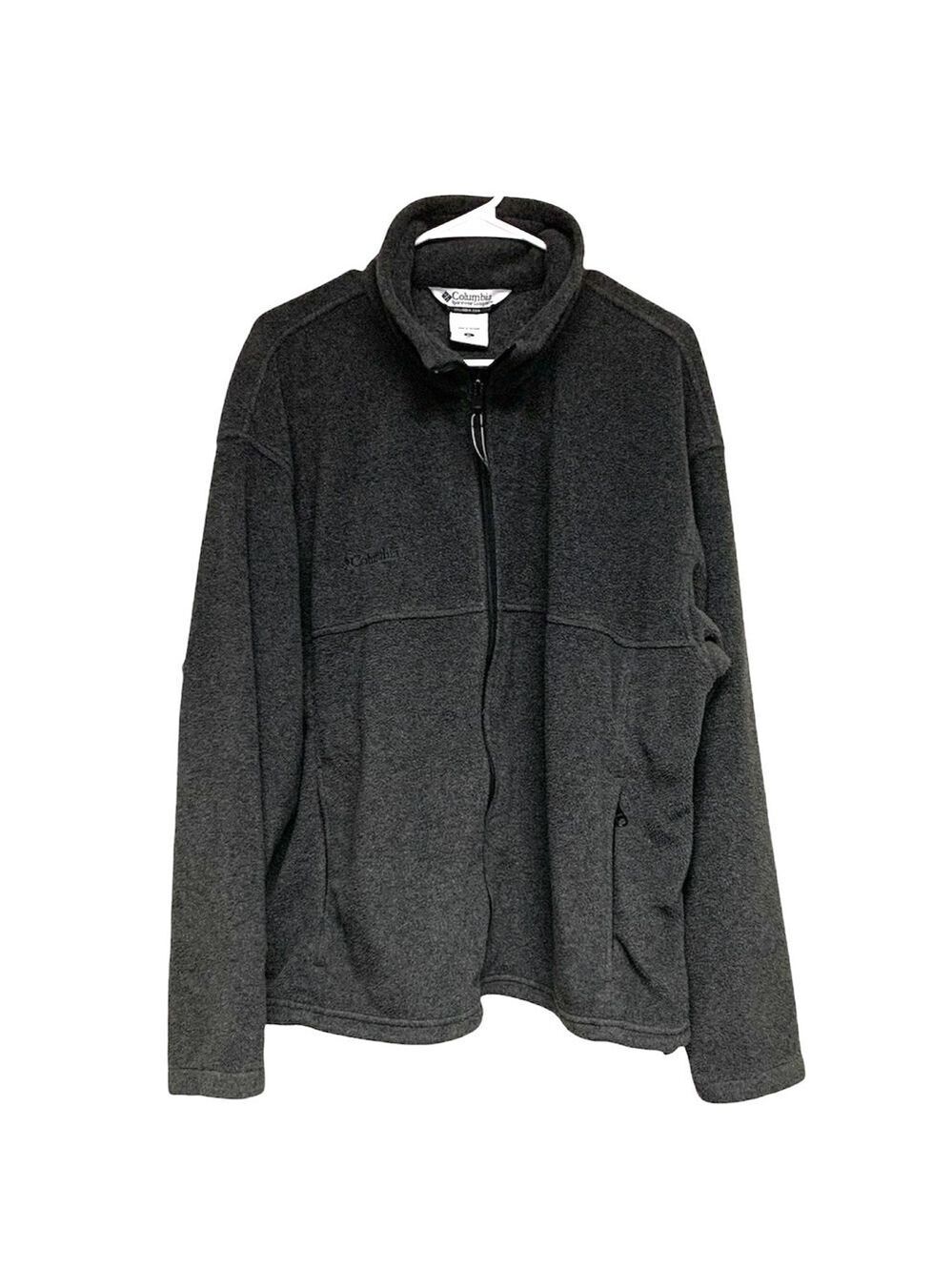 Columbia Sportswear men fleece zip-up jacket with pockets size XL Extra Large